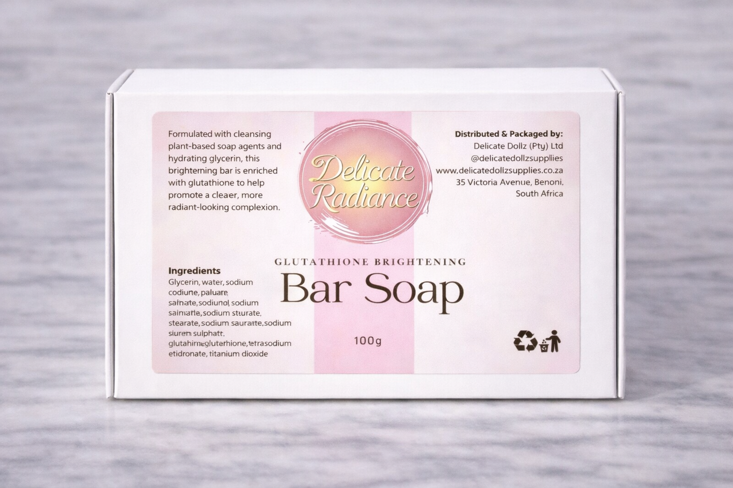 Glutathione Brightening Bar Soap