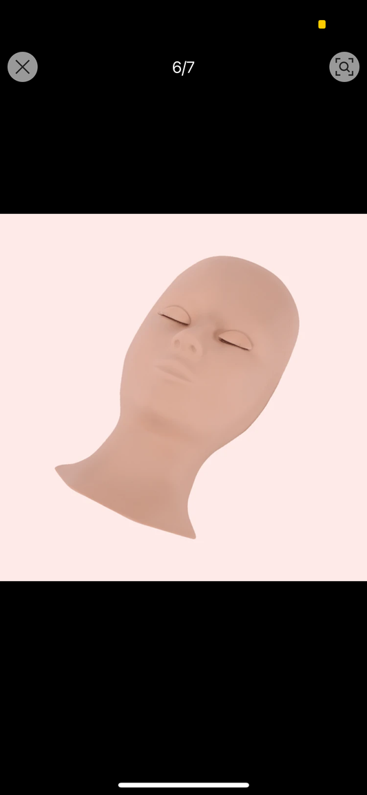 Eyelash Practice Head