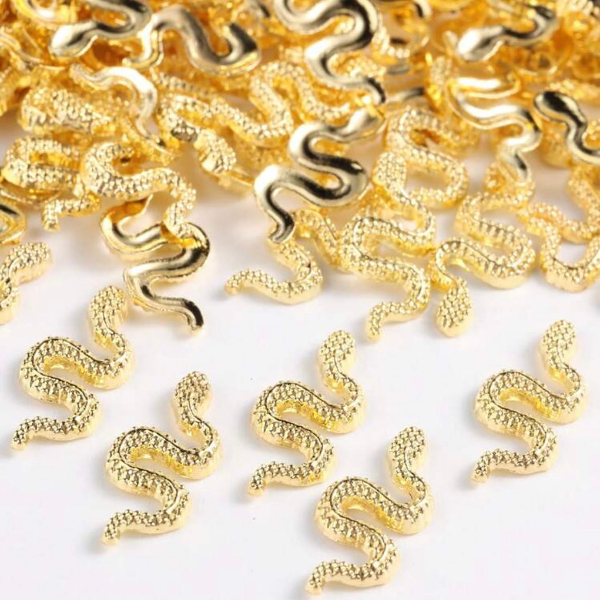 3D Snake Nail Charm